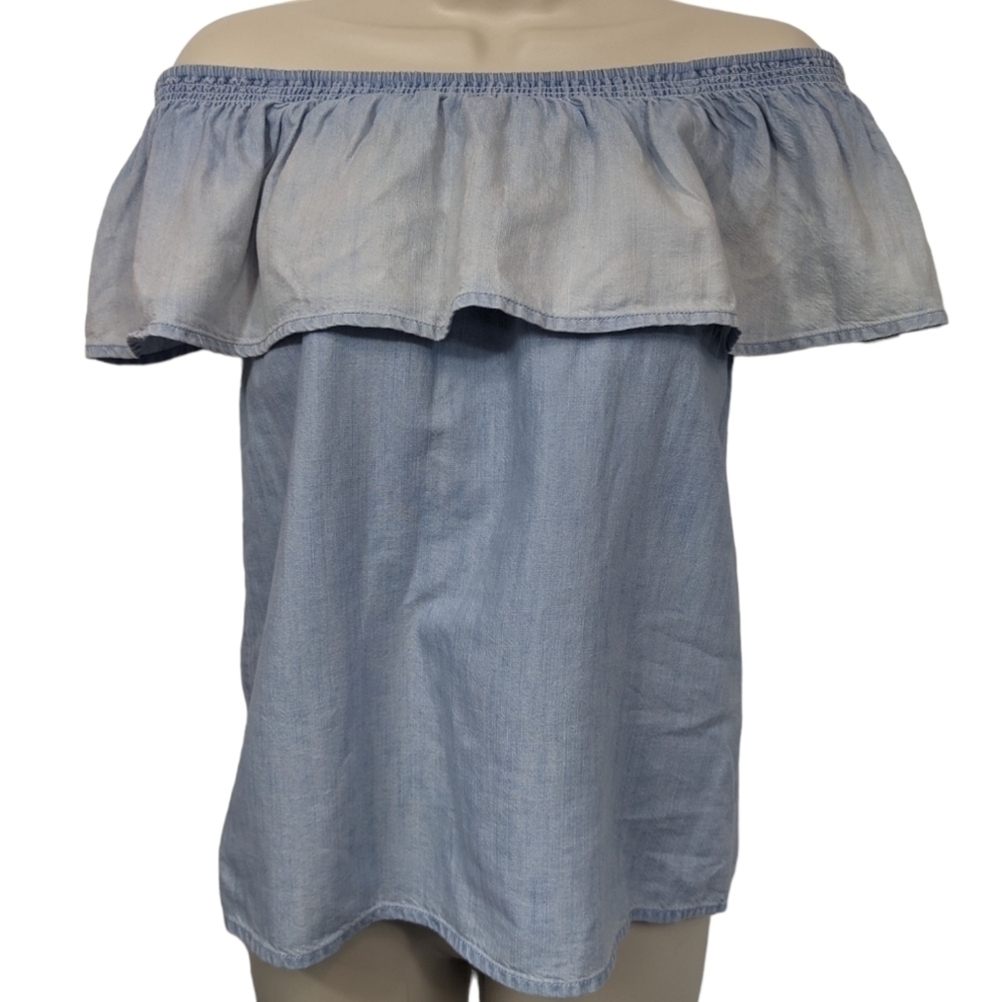 Soft Joie NWT Vilma Flounced Off Shoulder Top Sz XXS